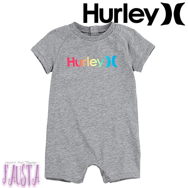 Hurley ベビー服 70 ハーレー カバーオール ベビーロンパース 半袖 