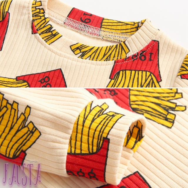 ベビー服 男の子 女の子 80 90 パジャマ 赤ちゃん 長袖 ポテト柄 アメリカン リブパジャマ 安い 派手柄 R005 R005 Fausta Belinda 通販 Yahoo ショッピング