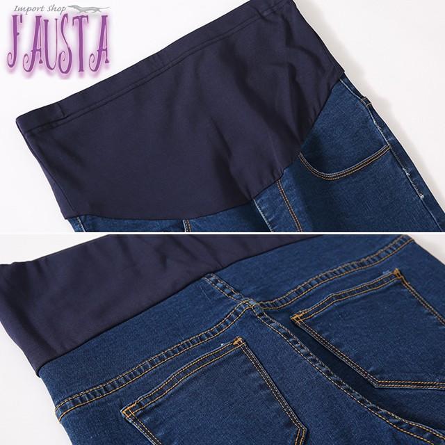 マタニティデニム マタニティパンツ スキニーパンツ マタニティ 服 産前産後 膝割れ ダメージ加工 妊婦服 M004 |  | 09