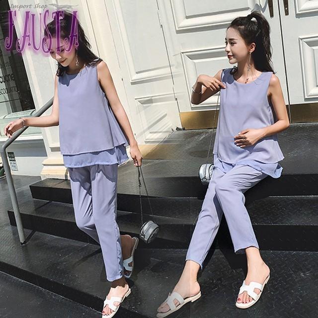 マタニティ 服 フォーマル 結婚式 戌の日 シフォン セットアップ ベージュ ズボン おしゃれ 妊婦 マタニティウェア M040 |  | 02