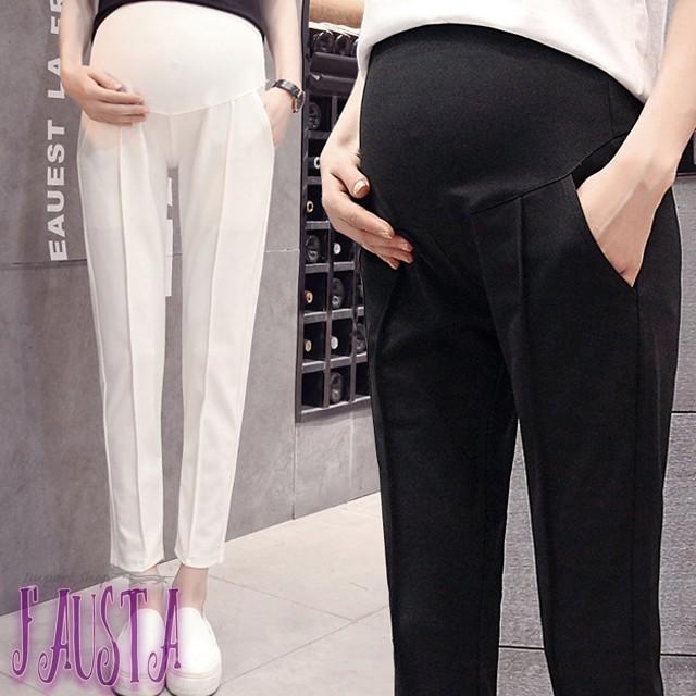 マタニティパンツ オフィス スラックス 通勤 タックテーパード フォーマル 黒 マタニティウェア 安い 産前産後 M044 | 