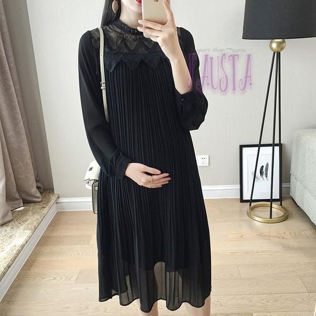 マタニティ ワンピース マタニティドレス 結婚式 マタニティワンピース お洒落 フォーマル 長袖 膝下 産前産後 妊婦服 M110 |  | 07