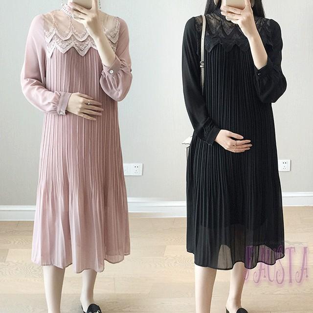 マタニティ ワンピース マタニティドレス 結婚式 マタニティワンピース お洒落 フォーマル 長袖 膝下 産前産後 妊婦服 M110 |  | 08