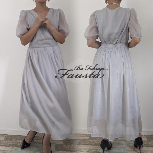 マタニティ ワンピース フォーマル 授乳服 安い お宮参り マタニティ 服 結婚式 パーティドレス 艶シフォン 半袖 ベージュ M112 |  | 05