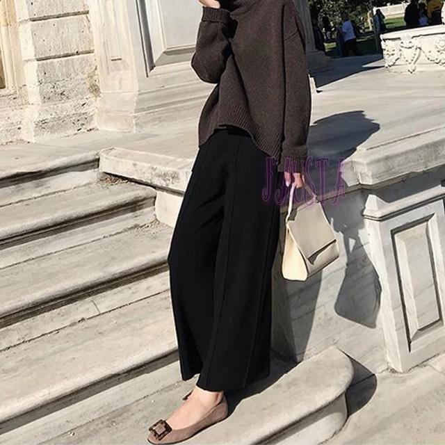 マタニティ パンツ 通勤 スラックス タックセンターライン 冠婚葬祭 マタニティ 服 産前産後 オフィス 無地 妊婦服 ワイドパンツ M123 |  | 07