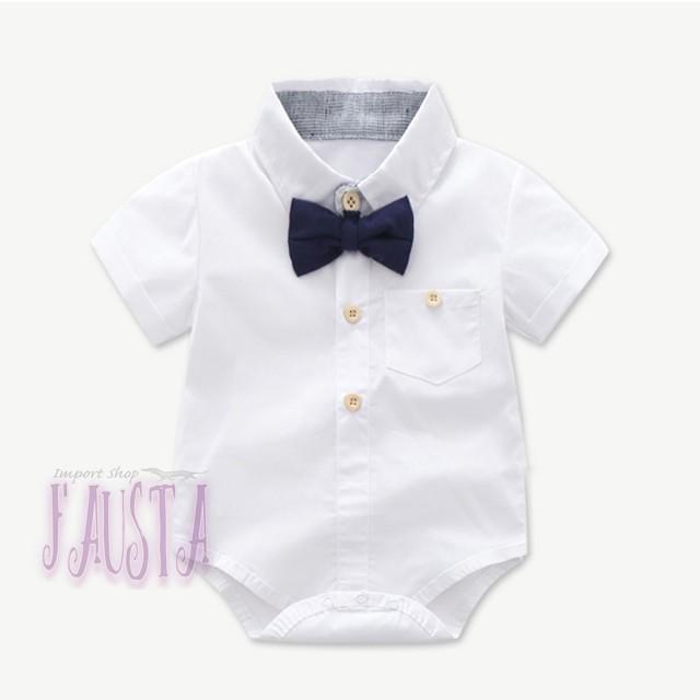 ベビースーツ ベビー服 80 男の子 フォーマルスーツ 半袖 2点セット ロンパース＆サスペンダー 赤ちゃん R007 |  | 05