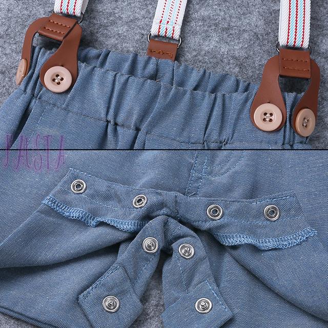 ベビースーツ ベビー服 80 90 男の子 フォーマルスーツ 半袖 2点セット ロンパース＆サスペンダー 赤ちゃん R047 |  | 06