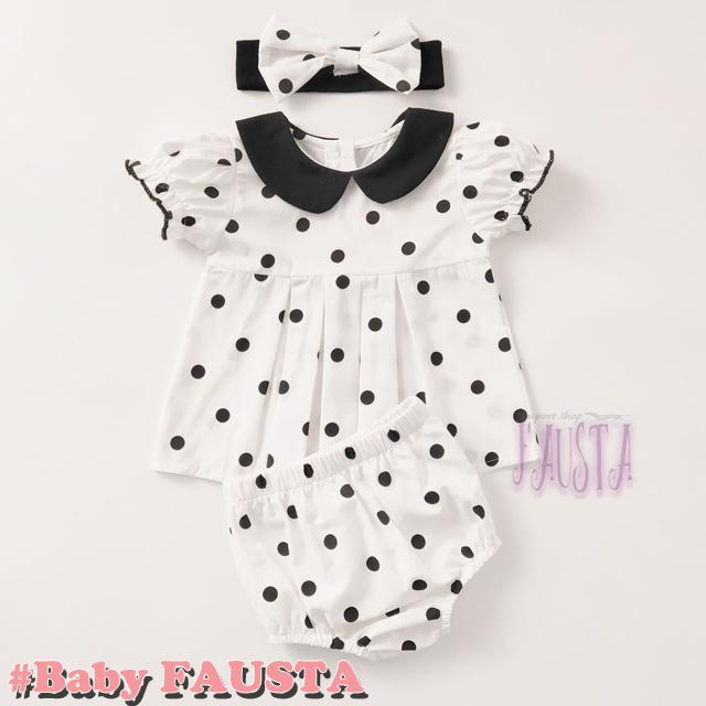 ロンパース 赤ちゃん夏服 女の子 ベビー服 新生児 70 80 3点セット 赤ちゃん セットアップ ワンピース R083 |  | 02