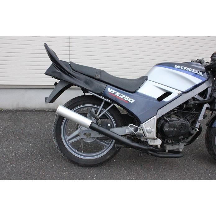 FIGHTER VTZ250マフラー バネ式 黒 OM203B : エフオート - 通販