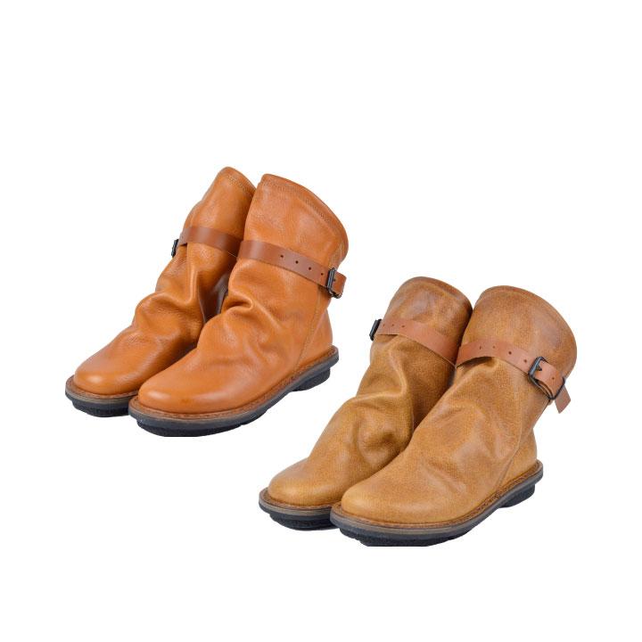 即納】 trippen BOMB トリッペン ボム レザー ショートブーツ 39 男女