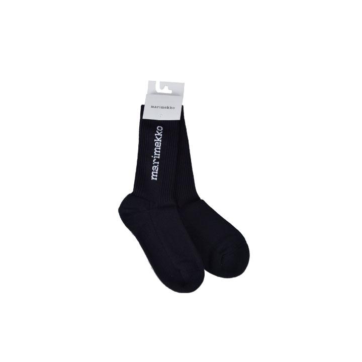 Marimekko マリメッコ rnni Single Logo Socks ロゴソックス レディース 靴下 ソックス Fav 通販 Yahoo ショッピング