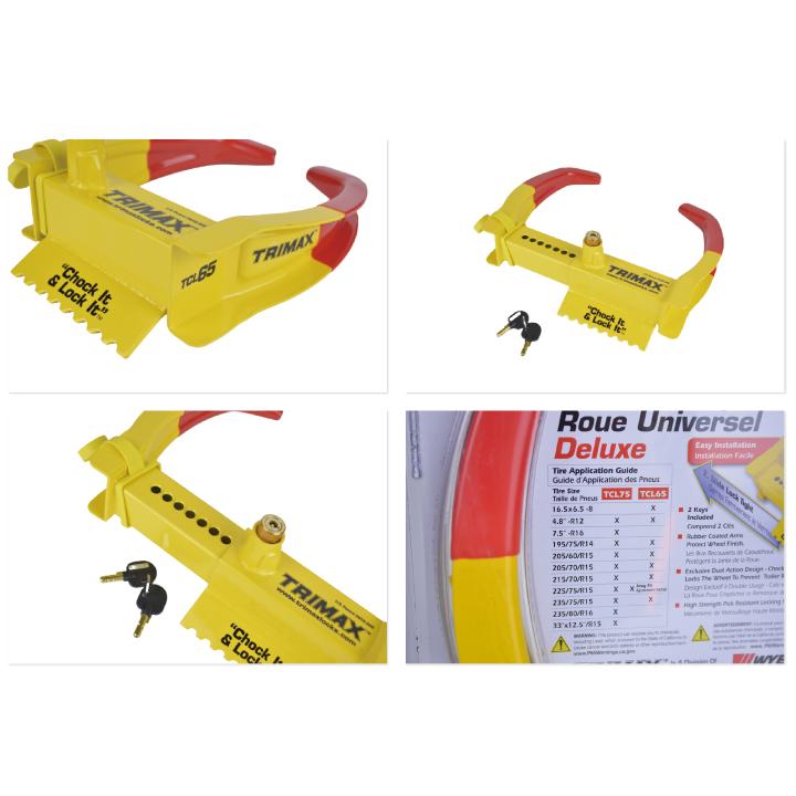 トライマックス TRIMAX TCL65 ホイールチョックロック WHEEL CHOCK LOCK ホイールロック 車輪止めロック 盗難防止