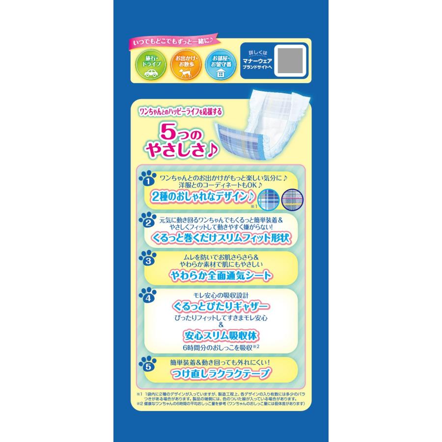 マナーウェア男の子用L青チェック・紺チェック18枚 [trmt] |  | 02