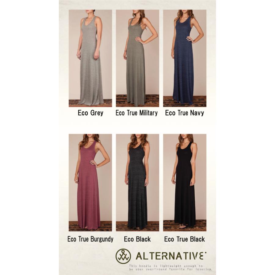 オルタナティブ Alternative Apparel RACER MAXI DRESS アパレル レーサー マキシ丈 ドレス ワンピース ロングワンピース ロング丈