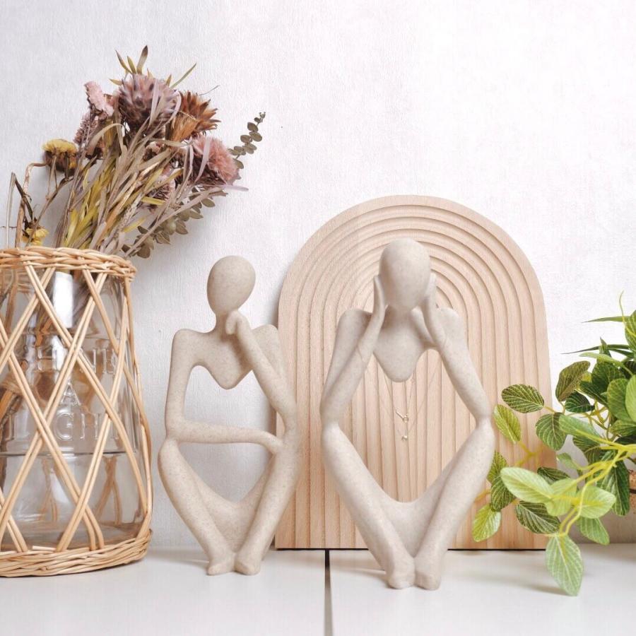 モダンアートオブジェ C 考える人 置物 人形 芸術 彫刻 北欧インテリア