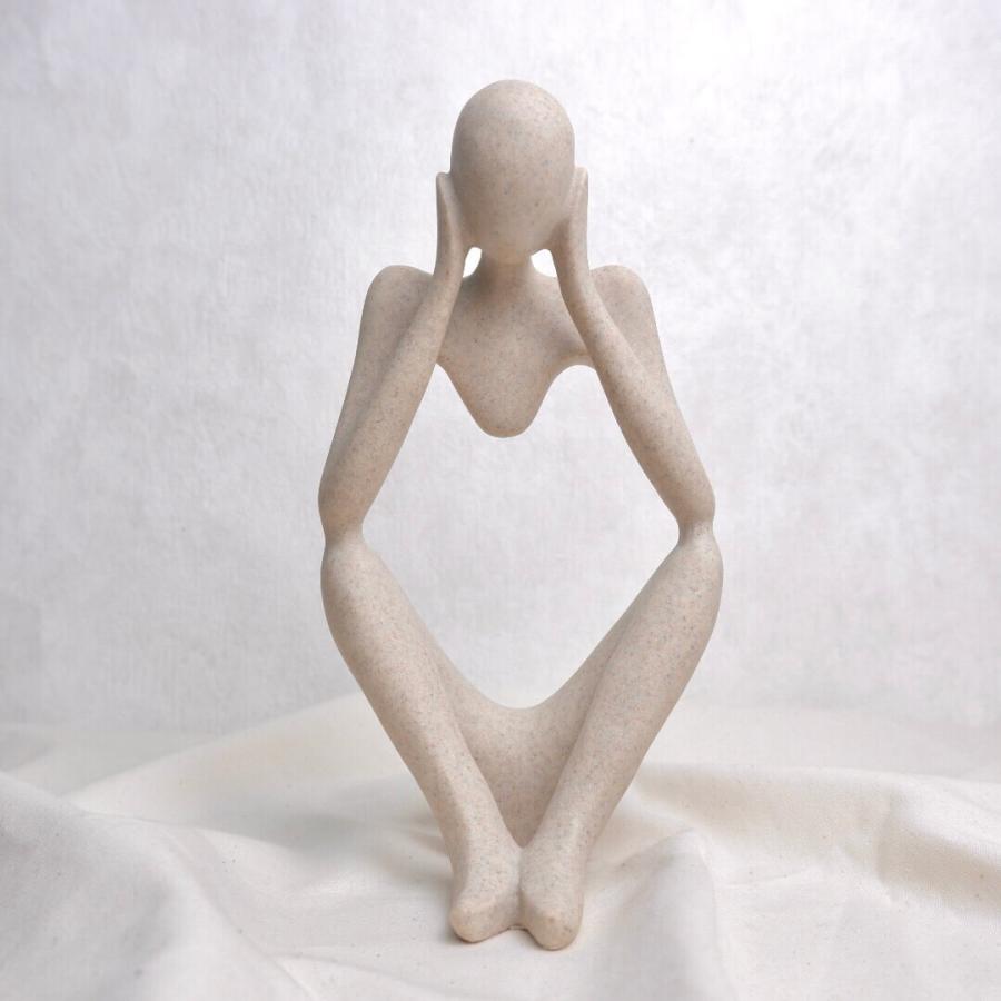 モダンアートオブジェ C 考える人 置物 人形 芸術 彫刻 北欧インテリア