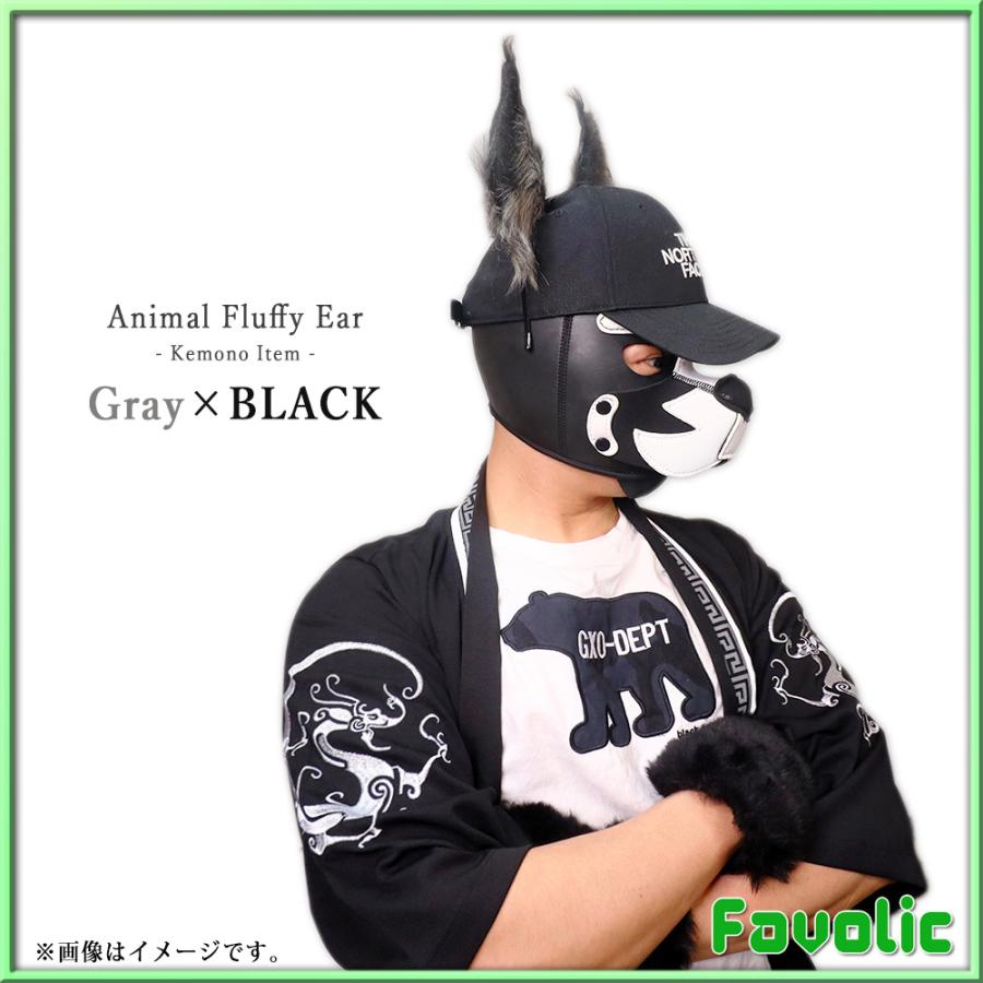 2way ケモ耳 獣人 ヘアピン 犬耳 フェルト もふもふ耳 いぬ耳 カチューシャ ケモミミ 動物