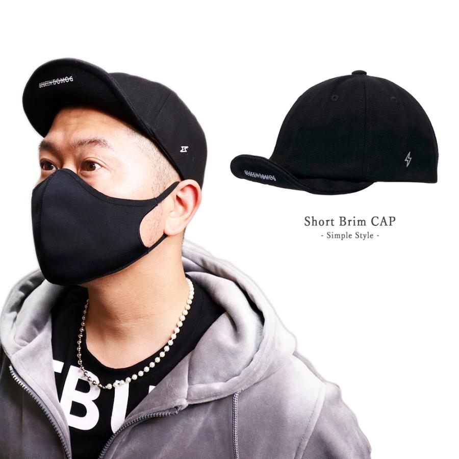 ブラック ショートブリム キャップ アンパイアキャップ 野球帽 帽子 フラットつば 男女兼用 メンズ ショートバイザー ツバ短 Favolic Fv Ins 0005 Favolicgt Line 通販 Yahoo ショッピング