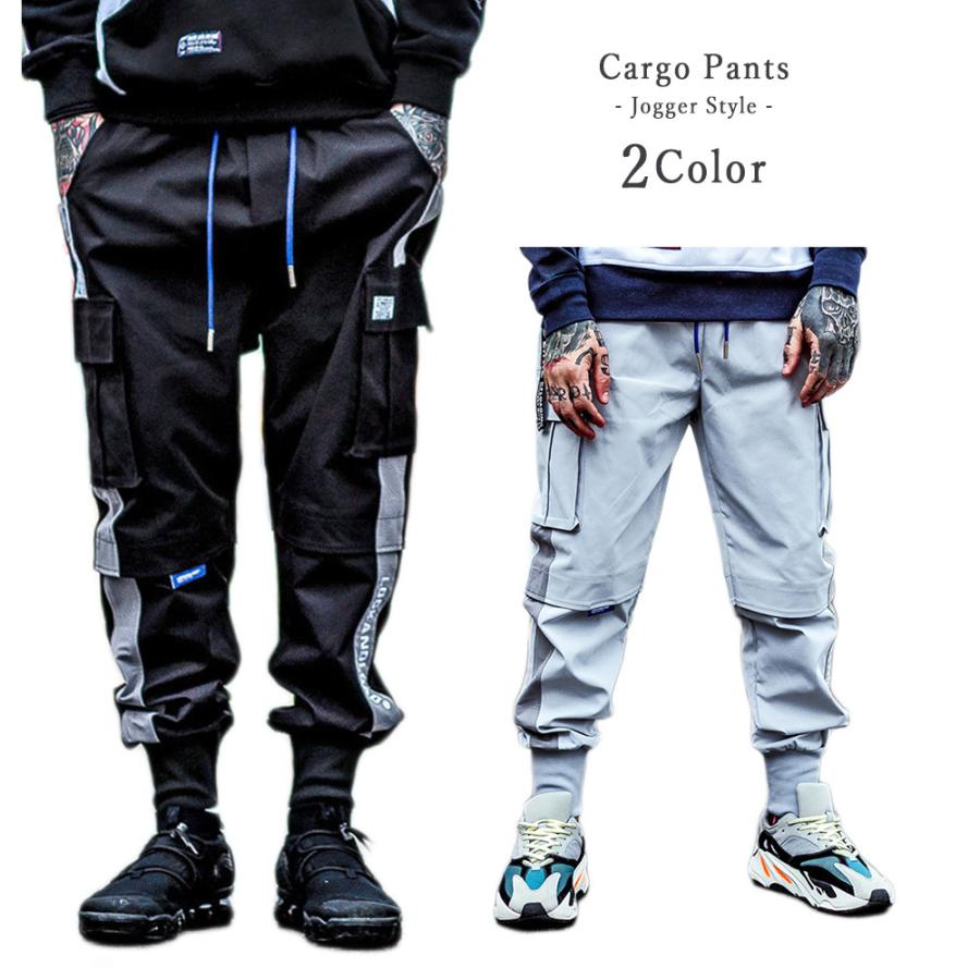カーゴパンツ ジョガー ワークパンツ スリム パラシュートパンツ ミリタリー アーミー 戦闘服 サバゲー ダンス ワイド ロング 忍者 侍 メンズ GTLINE Favolic &hellip;