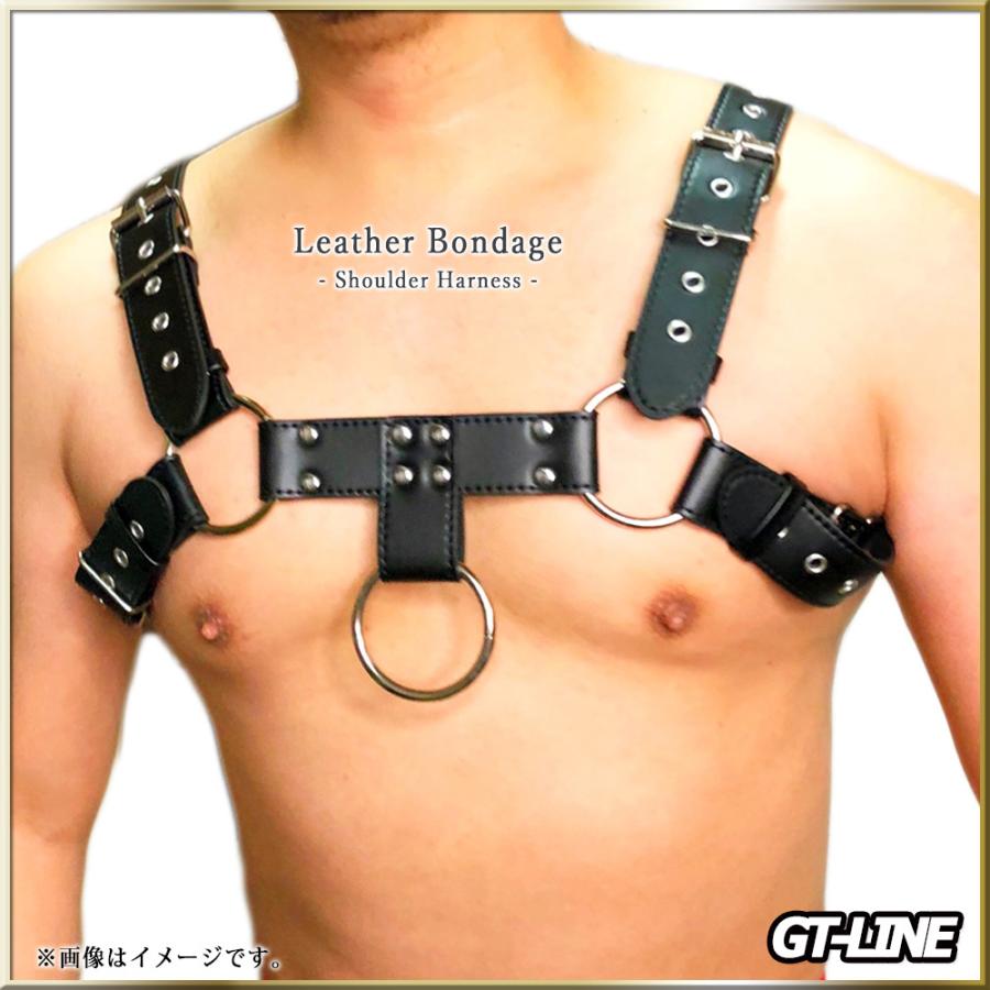 ショルダー リング ハーネス レザー コスプレ ボンテージ 拘束衣 合皮 束縛 ボディースーツ GOGOBOY 衣装 大人用 おもちゃ GMPD LGBT GTLINE Favolic|favolic-gtline|05