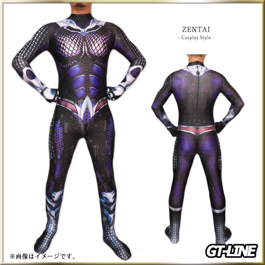 Zentai パープル ファスナー付き 全身タイツ 紫 ボディースーツ Zentai パープル ファスナー付き 全身タイツ 紫 ボディースーツ