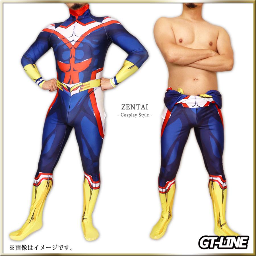 Zentai イエローブルー ファスナー付き アニメ ヒーロー 全身 Zentai イエローブルー ファスナー付き アニメ ヒーロー 全身