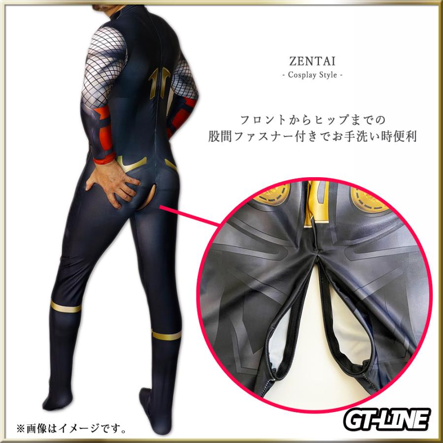 Zentai ヒーロー アメコミ ゼンタイ ファスナー付 全身タイツ Zentai ヒーロー アメコミ ゼンタイ ファスナー付 全身タイツ