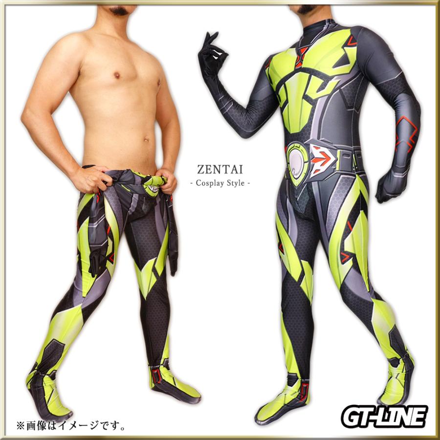 Zentai ブラックライダー ファスナー付き ヒーロー 黒 全身 Zentai ブラックライダー ファスナー付き ヒーロー 黒 全身