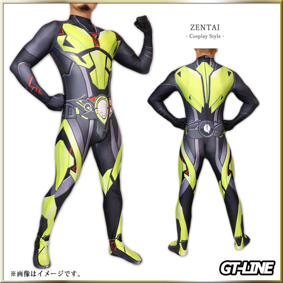 Zentai ブラックライダー ファスナー付き ヒーロー 黒 全身 Zentai ブラックライダー ファスナー付き ヒーロー 黒 全身