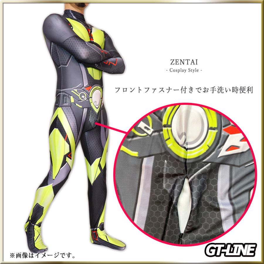 Zentai ブラックライダー ファスナー付き ヒーロー 黒 全身 Zentai ブラックライダー ファスナー付き ヒーロー 黒 全身