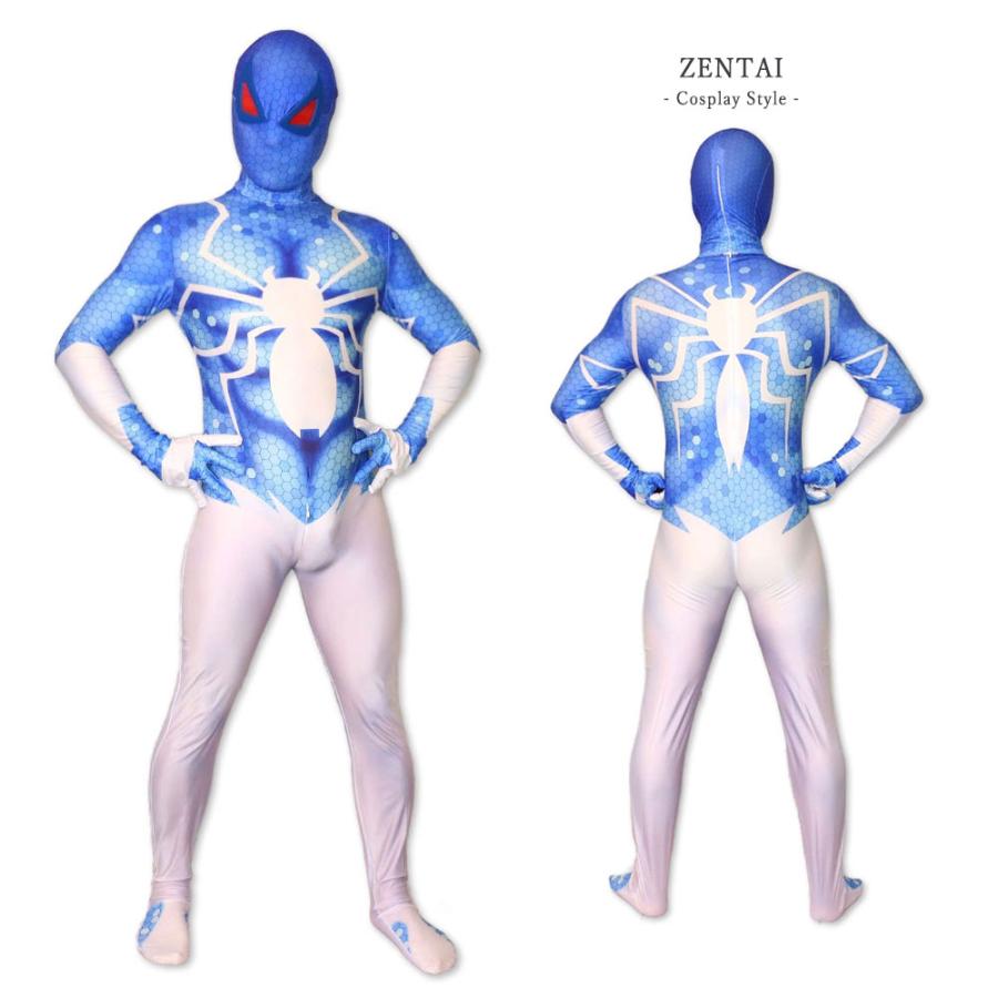 スパイダーマン 10 服 分離式 ゼンタイ フェイスマスク Zentai