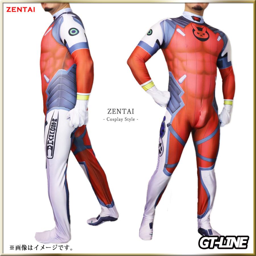 Zentai ヒーロー レッド 戦闘服 ゼンタイ ファスナー付き うさぎ Zentai ヒーロー レッド 戦闘服 ゼンタイ ファスナー付き うさぎ