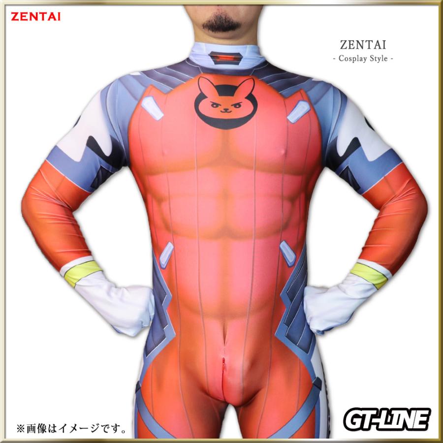 Zentai ヒーロー レッド 戦闘服 ゼンタイ ファスナー付き うさぎ Zentai ヒーロー レッド 戦闘服 ゼンタイ ファスナー付き うさぎ