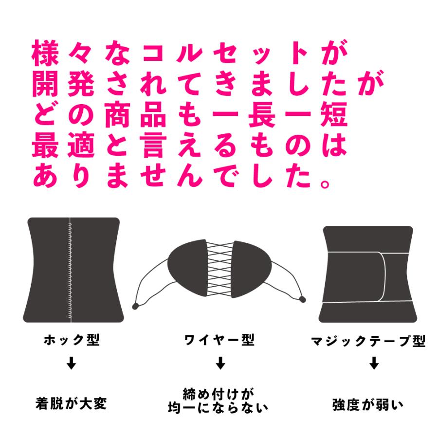 安井友梨監修 ダブルベルト（ブラック）ウエストシェイパー くびれ コルセット 矯正 ダイエット トレーニング 腹筋  下腹 肋骨 ウエスト 補整  腰 |  | 04
