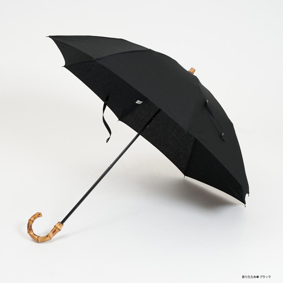 cinq サンク 折りたたみ傘 晴雨兼用 日傘 雨傘 綿 竹持ち手 レディース
