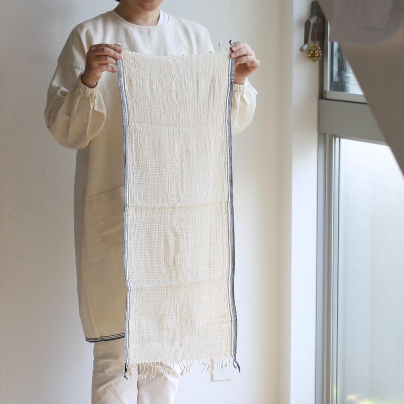 スノアンドモリソン Suno&Morrison Organic Khadi Basket Face Towel (natural) フェイスタオル｜favor-shop