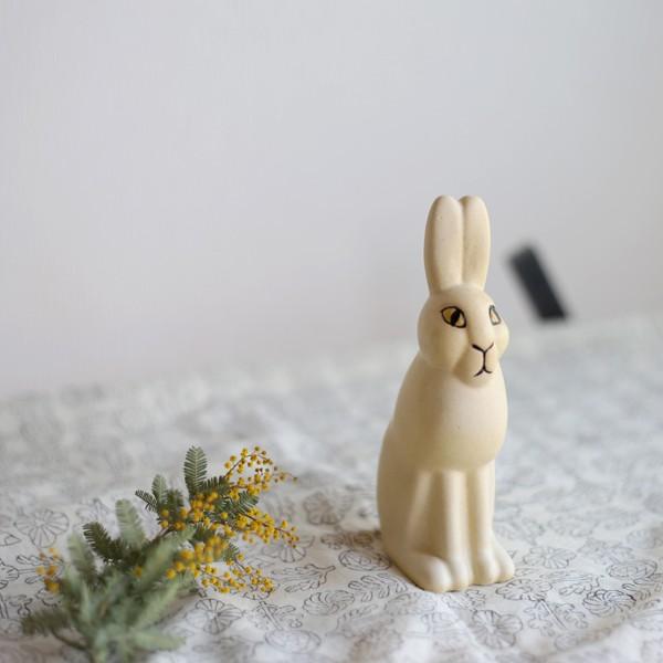 Lisa Larson（リサラーソン） オブジェ RABBIT うさぎの置物 ラビット