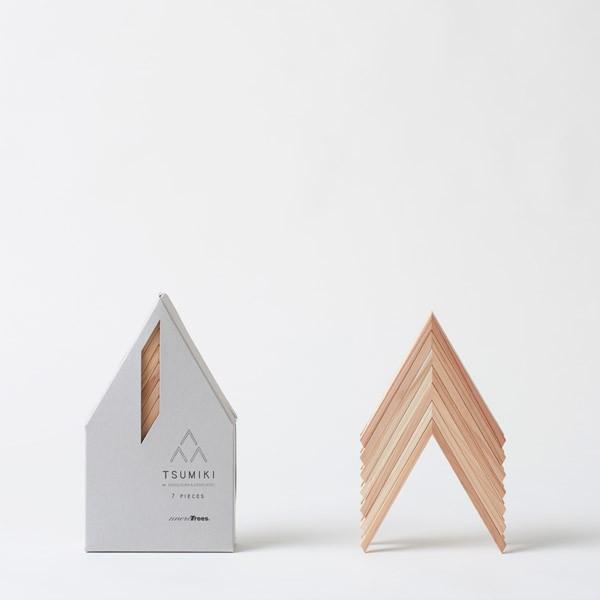 TSUMIKI（つみき）7ピース×2個セット隈研吾氏デザイン more trees 積み木 つみき tsumiki 7ピース 隈研吾デザイン : FAVOR