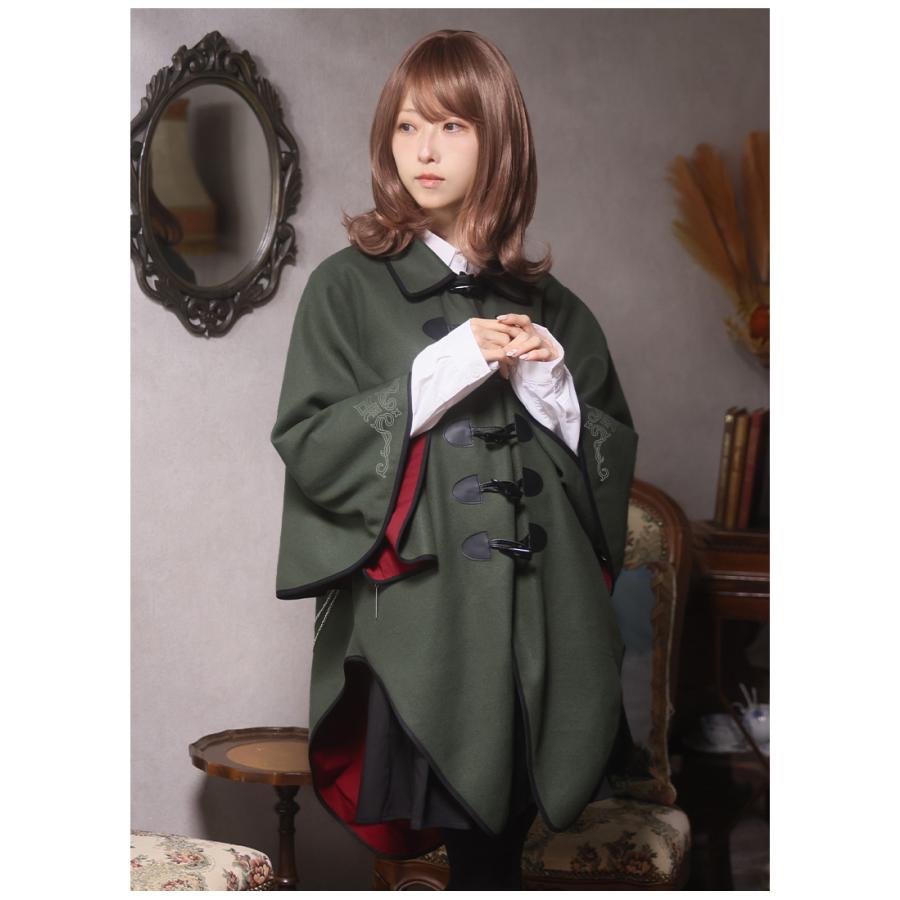 FAVORITE　軍服風ポンチョコート アウター コート ポンチョ マント ナポレオン ユニセックス ＊Favorite