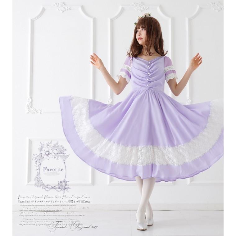 セール ワンピース 春夏 ラベンダー レース ラベンダーのレースミディアム丈ワンピースfavoriteオリジナルクーポン不可 返品交換不可 Ff1409 ワンピース専門店 Favorite 通販 Yahoo ショッピング