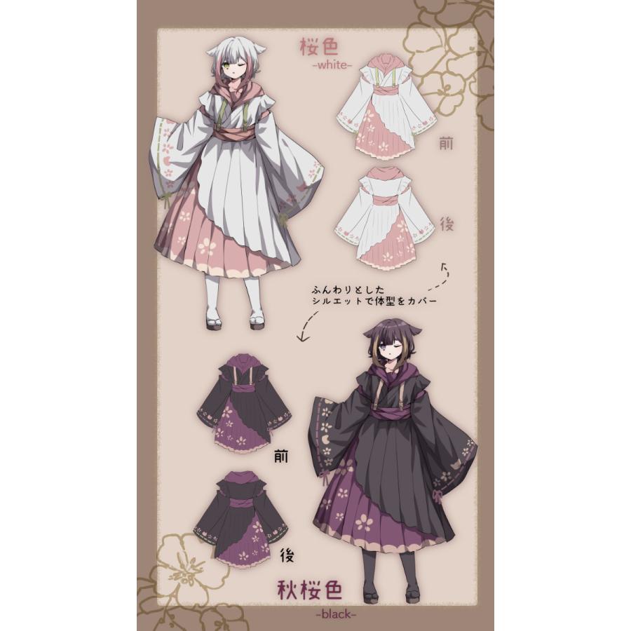 花ト猫ノ和風パーカーワンピース|Favorite フェイバリット[2023年12月