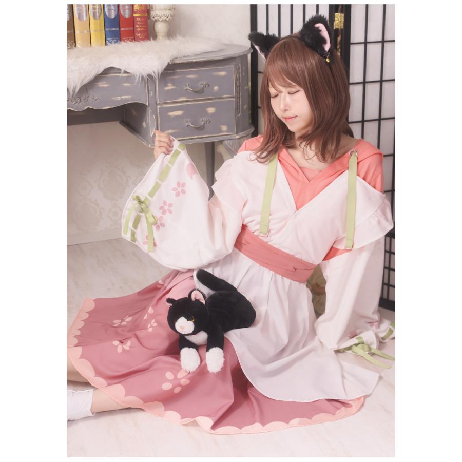 花ト猫ノ和風パーカーワンピース|Favorite フェイバリット[2023年12月