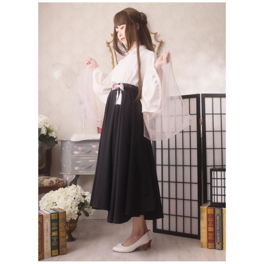 ミモレ丈 和袖 和洋折衷 Favorite フェイバリット 雪桜ワンピース[2023