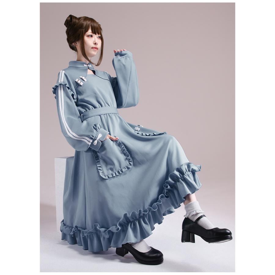ほんのりメイドのチャイナジャージワンピース|Favorite フェイバリット