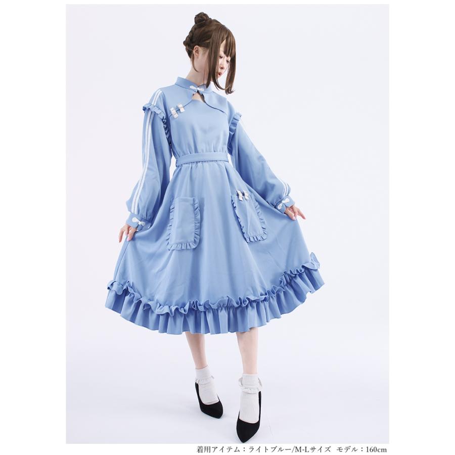 ほんのりメイドのチャイナジャージワンピース|Favorite フェイバリット