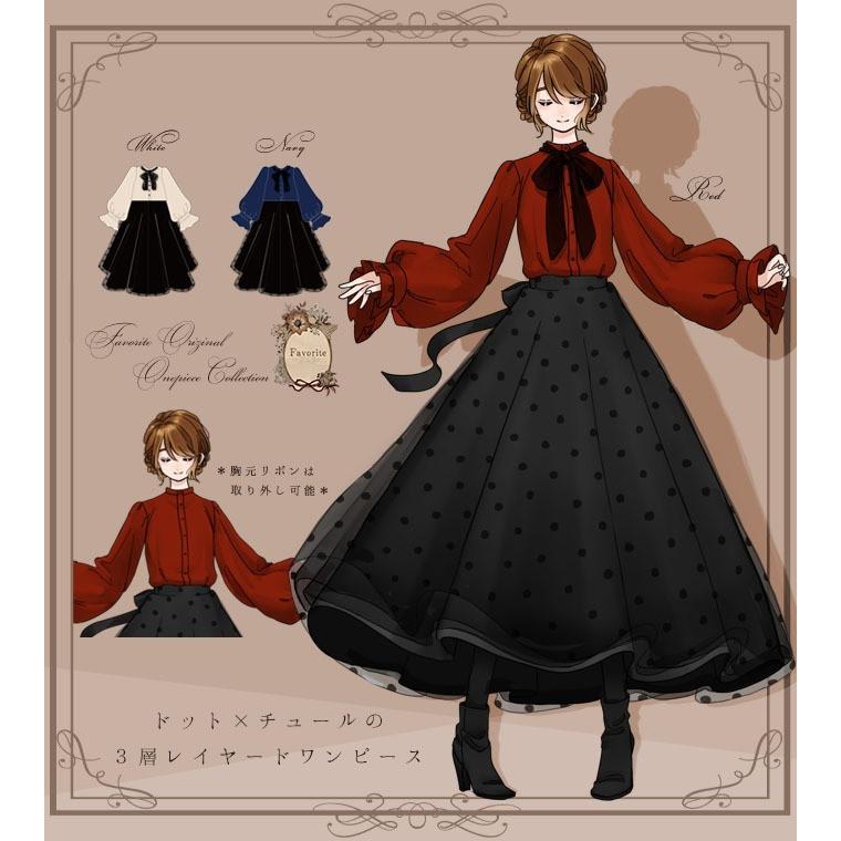 Favoriteオリジナルフロッキードットチュールとチュールの3層レイヤード 大人に贈るクラシカルワンピース 年9月新作中旬 Ffai115 ワンピース専門店 Favorite 通販 Yahoo ショッピング