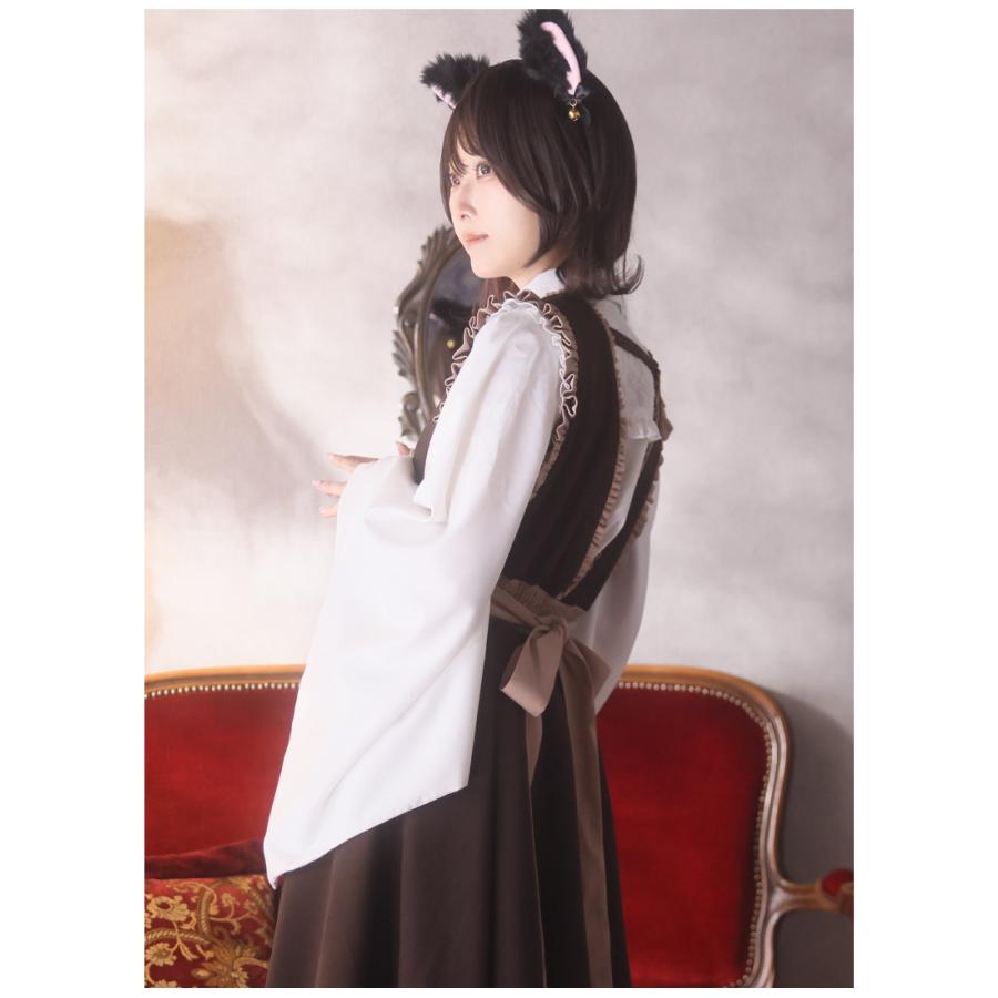 最短即日出荷]山猫軒の原稿用紙プリーツエプロンワンピース|Favorite