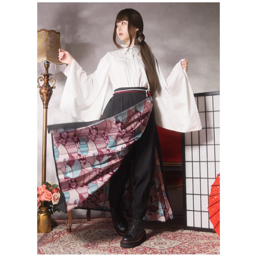 和柄ラップスカート付きパンツ|Favorite フェイバリット レトロ 和洋 