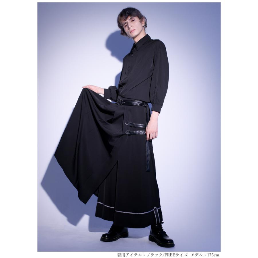 軍服風ラップワイドパンツ|Favorite フェイバリット 袴パンツ[24年4月