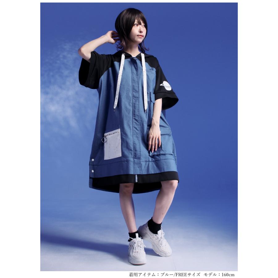 ゆ*い様 Favorite フェイバリット　アリス　パーカー　ワンピース 推し活スペースデニムパーカーワンピース|Favorite フェイバリット